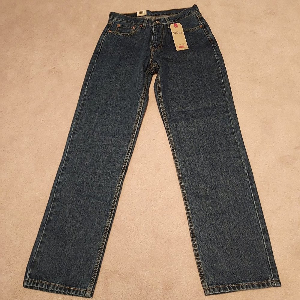 Levis 550 relaxed fit blue jeans. Size 29X32. Brand new with tags
